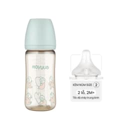 Thumbnail Bình sữa PPSU Moyuum - Ogu xanh - 270ml - Kèm núm 2 3