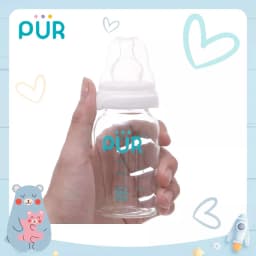 Thumbnail Bình sữa thủy tinh PUR chống sốc 60ml, 130ml, 240ml 1