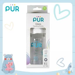 Thumbnail Bình sữa thủy tinh PUR chống sốc 60ml, 130ml, 240ml 2