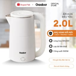 Thumbnail Bình đun siêu tốc Gaabor EK20M-WH02A dung tích lớn 2L công suất 1500W chất liệu inox sôi nhanh dễ vệ sinh 2