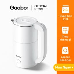 Thumbnail Bình đun siêu tốc Gaabor EK20M-WH02A dung tích lớn 2L công suất 1500W chất liệu inox sôi nhanh dễ vệ sinh 3