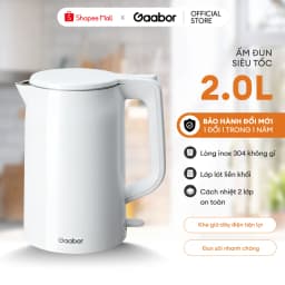 Thumbnail Bình đun siêu tốc Gaabor EK20M-WH01A/WH02A dung tích lớn 2L công suất 1500W lòng ấm thép liền kề dễ vệ sinh an toàn 3