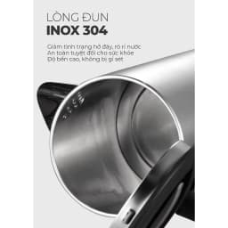 Thumbnail Bình đun siêu tốc inox 304 Magic A-070, dung tích 1.8L, công suất 1500W, bảo hành 12 tháng 2