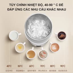 Thumbnail Bình đun siêu tốc kèm giữ nhiệt Deerma DR035S cầm tay với 3 lớp cách nhiệt thông minh - Bảo hành 12 tháng 4