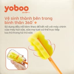 Thumbnail Bộ 2 bàn chải làm sạch bình sữa cho bé Yoboo YB-0029 bằng xốp polyurethane mật độ dày, không xơ vữa - Hàng chính hãng 2