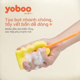 Thumbnail Bộ 2 bàn chải làm sạch bình sữa cho bé Yoboo YB-0029 bằng xốp polyurethane mật độ dày, không xơ vữa - Hàng chính hãng 4