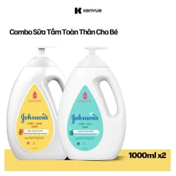 Thumbnail Bộ 2 chai Sữa tắm Johnson's Baby chứa sữa gạo & yến mạch 1000ml 1