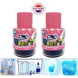 Thumbnail Bộ 2 Chai thả bồn cầu làm sạch diệt khuẩn Mr.Fresh Hàn Quốc 180g (Hương Hoa Ly) 2