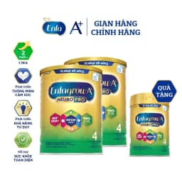 Thumbnail Bộ 2 lon Sữa bột Enfagrow A+ Neuropro 4 - FL HMO Vị Nhạt Dễ Uống- 1.7kg 2