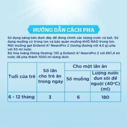 Thumbnail Bộ 2 lon Sữa Bột Enfamil A2 Neuropro 2 dành cho trẻ từ 6-12 tháng – 350g 3