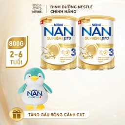 Thumbnail Bộ 2 Lon Sữa bột Nestlé NAN SUPREMEPRO 3 800g nhập khẩu Đức đạm Gentle Optipro ngừa mẫn cảm 1