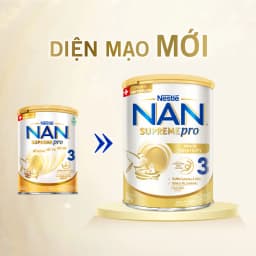 Thumbnail Bộ 2 Lon Sữa bột Nestlé NAN SUPREMEPRO 3 800g nhập khẩu Đức đạm Gentle Optipro ngừa mẫn cảm 2