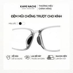 Thumbnail Bộ 2 miếng đệm mũi silicon hình bán nguyệt có mặt dán keo cho mắt kính KAMI NACHI 1