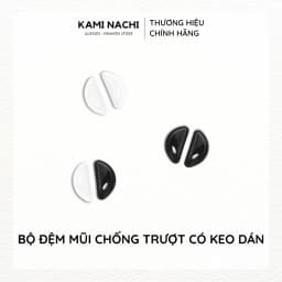 Thumbnail Bộ 2 miếng đệm mũi silicon hình chữ D có mặt dán keo cho mắt kính KAMI NACHI 2