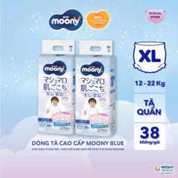 Thumbnail Bộ 2 Tã quần cao cấp Moony Bé Trai L44/XL38/XXL26/XXXL14 - Nhập khẩu Nhật Bản 1