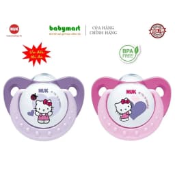 Thumbnail Bộ 2 ti giả NUK Silicone Hello Kitty 0-6m / 6-18m 1