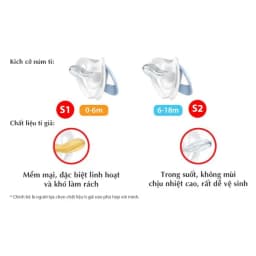 Thumbnail Bộ 2 ti giả NUK Silicone Hello Kitty 0-6m / 6-18m 2