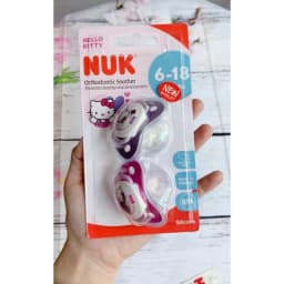 Thumbnail Bộ 2 ti giả NUK Silicone Hello Kitty 0-6m / 6-18m 3