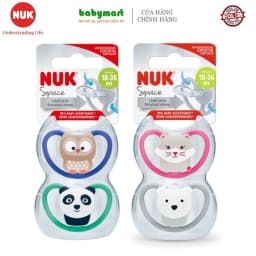 Thumbnail Bộ 2 ti giả Silicone Nuk Space S1/S2/S3 1