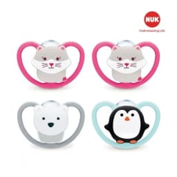 Thumbnail Bộ 2 ti giả Silicone Nuk Space S1/S2/S3 4