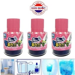 Thumbnail Bộ 3 Chai thả bồn cầu làm sạch diệt khuẩn Mr.Fresh Hàn Quốc hương hoa ly 3
