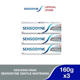 Thumbnail Bộ 3 Kem đánh răng SENSODYNE Gentle Whitening 160g giúp giảm ê buốt hiệu quả và làm trắng răng tự nhiên 1