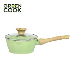 Thumbnail Bộ 3 nồi đúc men đá ceramic 16-20-24cm 10 lớp chống dính PFOA free, miệng rót Green Cook GCS231 2