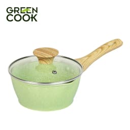 Thumbnail Bộ 3 nồi đúc men đá ceramic 16-20-24cm 10 lớp chống dính PFOA free, miệng rót Green Cook GCS231 3