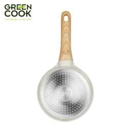 Thumbnail Bộ 3 nồi đúc men gốm trắng IVORY chống dính PFOA free đáy từ Green Cook GCS233-16,20,24cm 3