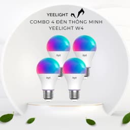 Thumbnail Bộ 4 bóng đèn Yeelight W4 16 triệu màu chuôi đèn E27, nháy theo nhạc, tương thích Homekit 1