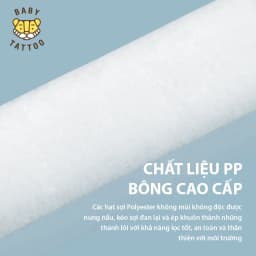Thumbnail Bộ 4 Lõi Lọc PP Cao Cấp Thay Thế Cho Vòi Sen Tắm Lọc Nước, Khử Clo Type A BABY TATTOO 1