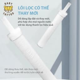 Thumbnail Bộ 4 Lõi Lọc PP Cao Cấp Thay Thế Cho Vòi Sen Tắm Lọc Nước, Khử Clo Type A BABY TATTOO 3