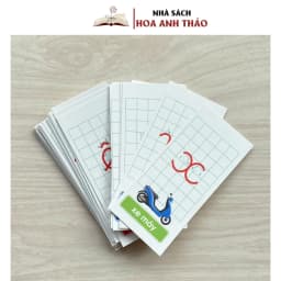 Thumbnail Bộ 40 Thẻ Học Nhận Biết Chữ Cái Và Chữ Số - 2 Kích Thước Dành Cho Học Sinh 2