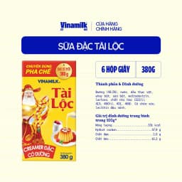 Thumbnail Bộ 6 hộp Creamer sữa đặc Tài Lộc - Hộp giấy 380g 3