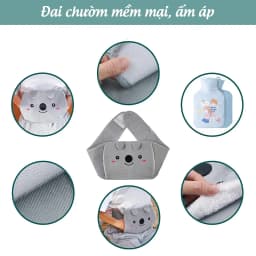 Thumbnail Bộ đai túi chườm nóng lạnh đa năng Laboon chất liệu nhựa PVC 1000ml đai vải chườm bụng vai gáy thắt lưng 4
