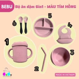 Thumbnail Bộ ăn dặm BeBu Silicon Cao cấp cho bé (2 màu) 1