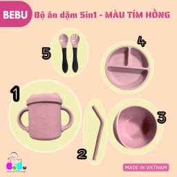 Thumbnail Bộ ăn dặm BeBu Silicon Cao cấp cho bé (2 màu) 3