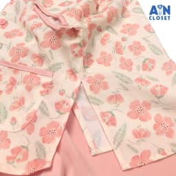 Thumbnail Bộ bà ba dài áo tay ngắn bé gái họa tiết Hoa Anh Thảo quần lụa hồng - AICDBGJZGS1Q - AIN Closet 2