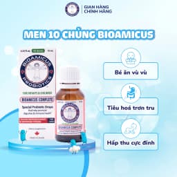 Thumbnail Bộ Ba Cho Bé Ăn Ngon Cao Lớn Thông Minh - Men 10 Chủng BioAmicus & BioAmicus Vitamin D3K2MK7 & BioAmicus Omega-3 DHA 1