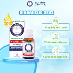Thumbnail Bộ Ba Cho Bé Ăn Ngon Cao Lớn Thông Minh - Men 10 Chủng BioAmicus & BioAmicus Vitamin D3K2MK7 & BioAmicus Omega-3 DHA 3