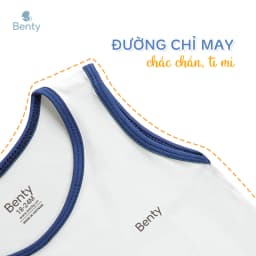 Thumbnail Bộ ba lỗ BENTY phối viền in khủng long BT099, đồ bộ cao cấp cotton mặc ngủ điều hòa, đi chơi cho bé 4