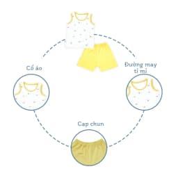 Thumbnail Bộ ba lỗ quần áo trẻ em họa tiết BENTY cotton mềm mịn mát, đồ bộ trẻ em cao cấp, thoáng khí 3