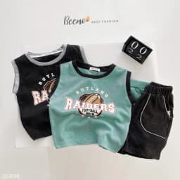 Thumbnail Bộ ba lỗ thể thao cho bé trai Beemo,Chất liệu cotton mềm mịn, siêu mát, in hình quả bóng siêu đẹp, khoẻ khoắn B478 4