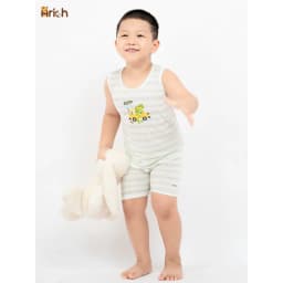 Thumbnail Bộ ba lỗ trẻ em mùa hè arich , vải sợi tre thông hơi, mát , rất mát,size 9M đến 5 tuổi 4