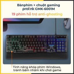 Thumbnail Bộ Bàn Phím Kèm Chuột Gaming Prolink GMK-6001M - CHÍNH HÃNG STORE 4