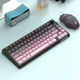 Thumbnail Bộ Bàn Phím Không Dây HOSAN XUNFOX K920 Công Thái Học Có Màn Hình Hiển Thị, Nút Vặn Điều Chỉnh 1