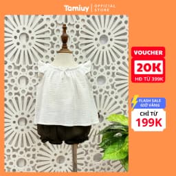 Thumbnail Bộ Bé Gái Tamiuy Vải Xốp Dún Cổ Phối Quần Phồng Nhiều Màu ,Size 10-38 kg 1