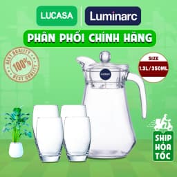 Thumbnail Bộ Bình Ly Thủy Tinh Luminarc Arc Salto 5 Món 1.3L/350ml - 5L2662L2560 | Phân Phối Chính Hãng 1