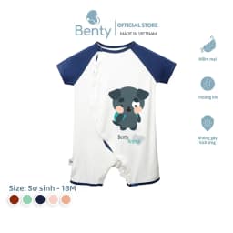 Thumbnail Bộ body cộc lệch in hình gấu BENTY BT018 chất liệu mềm mịn mát, bodysuit cho bé dễ thương 1