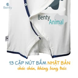 Thumbnail Bộ body cộc lệch in hình gấu BENTY BT018 chất liệu mềm mịn mát, bodysuit cho bé dễ thương 4